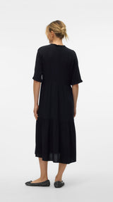 VERO MODA VMEASY joy 2/4 calf dress in black - Image 2