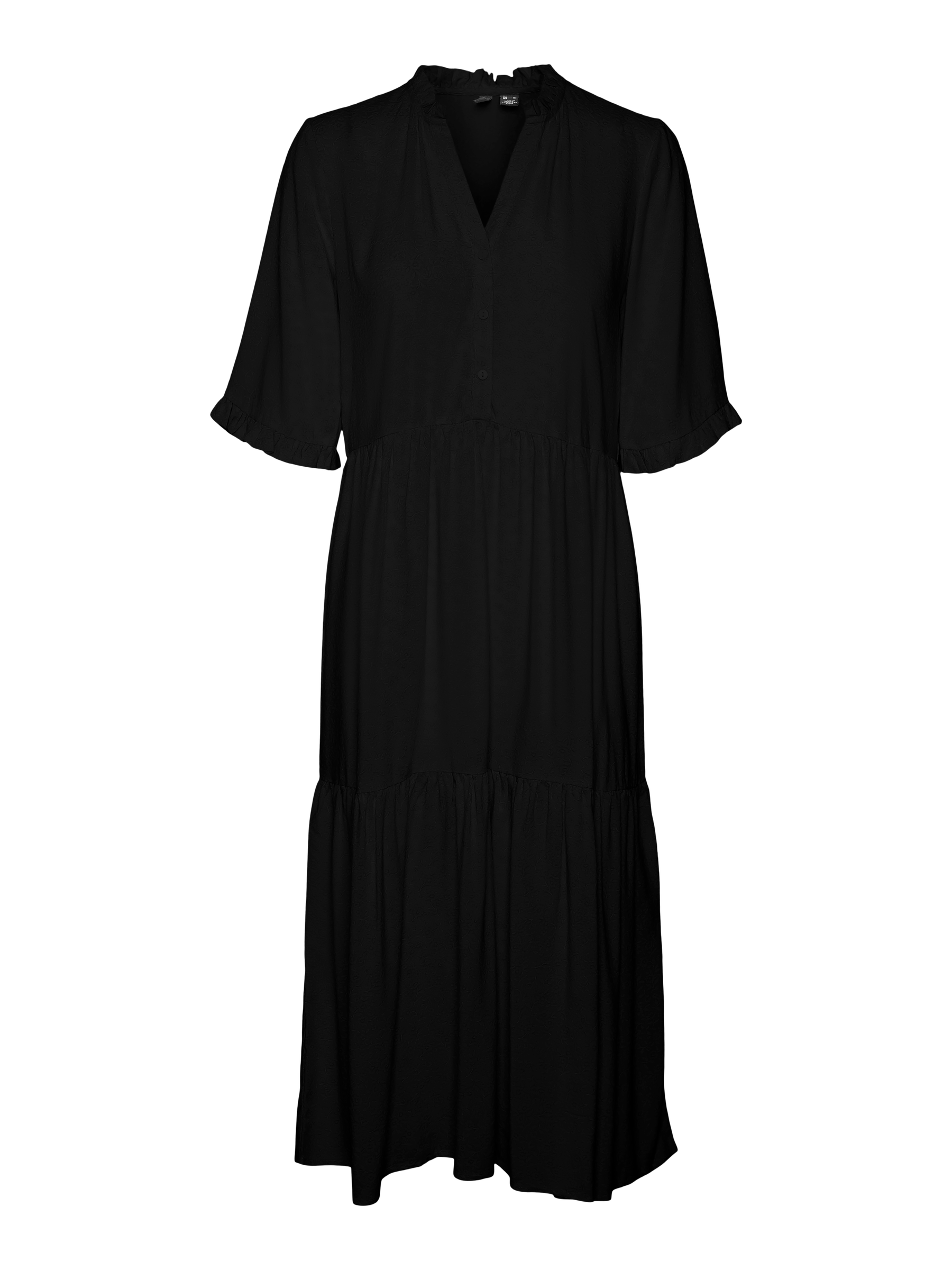 VERO MODA VMEASY joy 2/4 calf dress in black - Image 3
