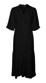VERO MODA VMEASY joy 2/4 calf dress in black - Image 3