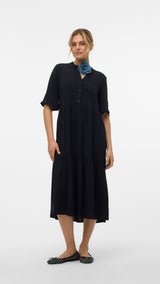 VERO MODA VMEASY joy 2/4 calf dress in black - Image 4