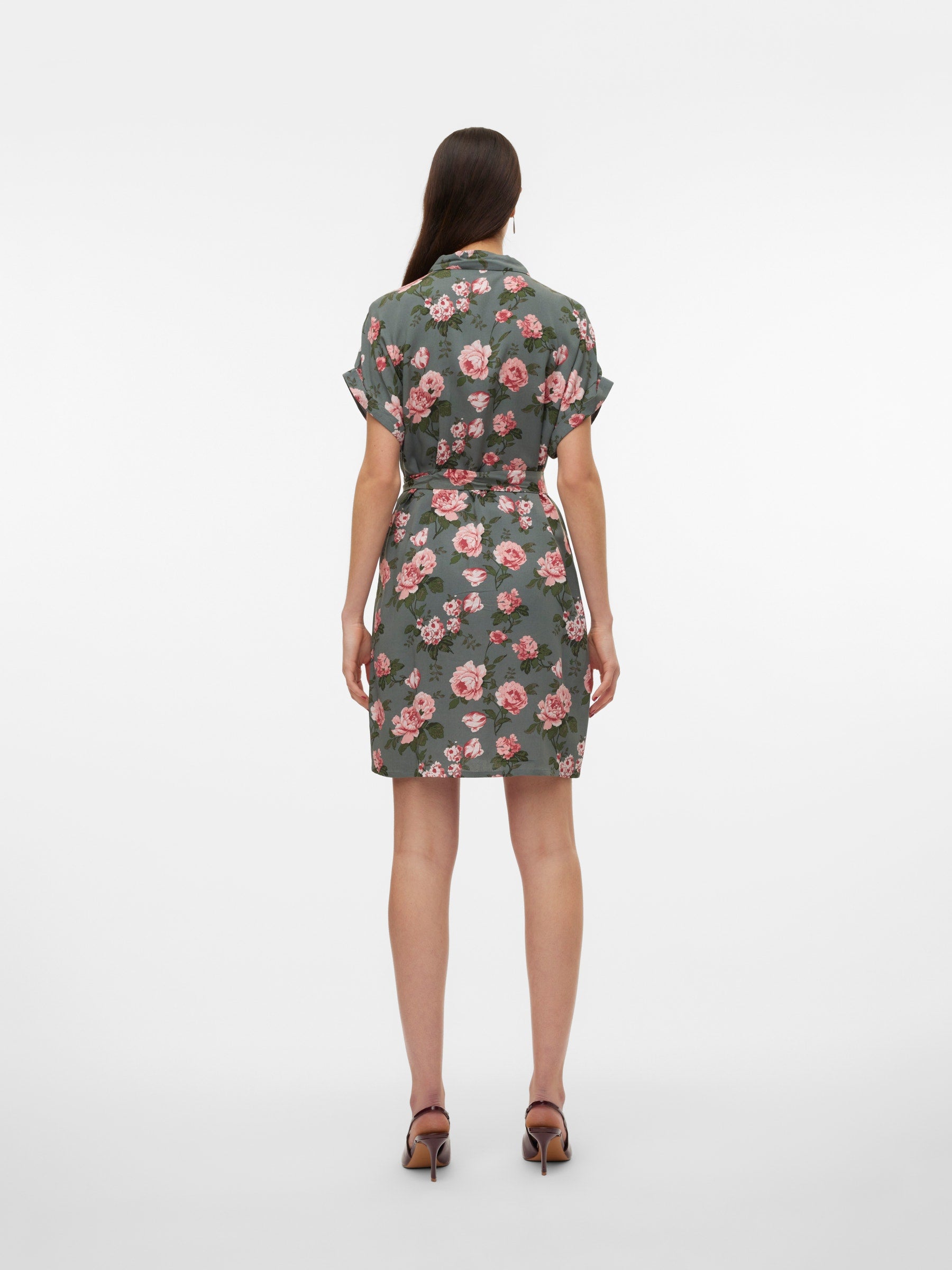 VERO MODA VMEASY joy shirt dress in birch zebra - Image 2