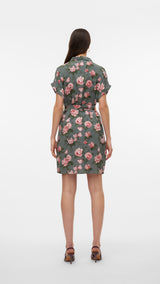 VERO MODA VMEASY joy shirt dress in birch zebra - Image 2