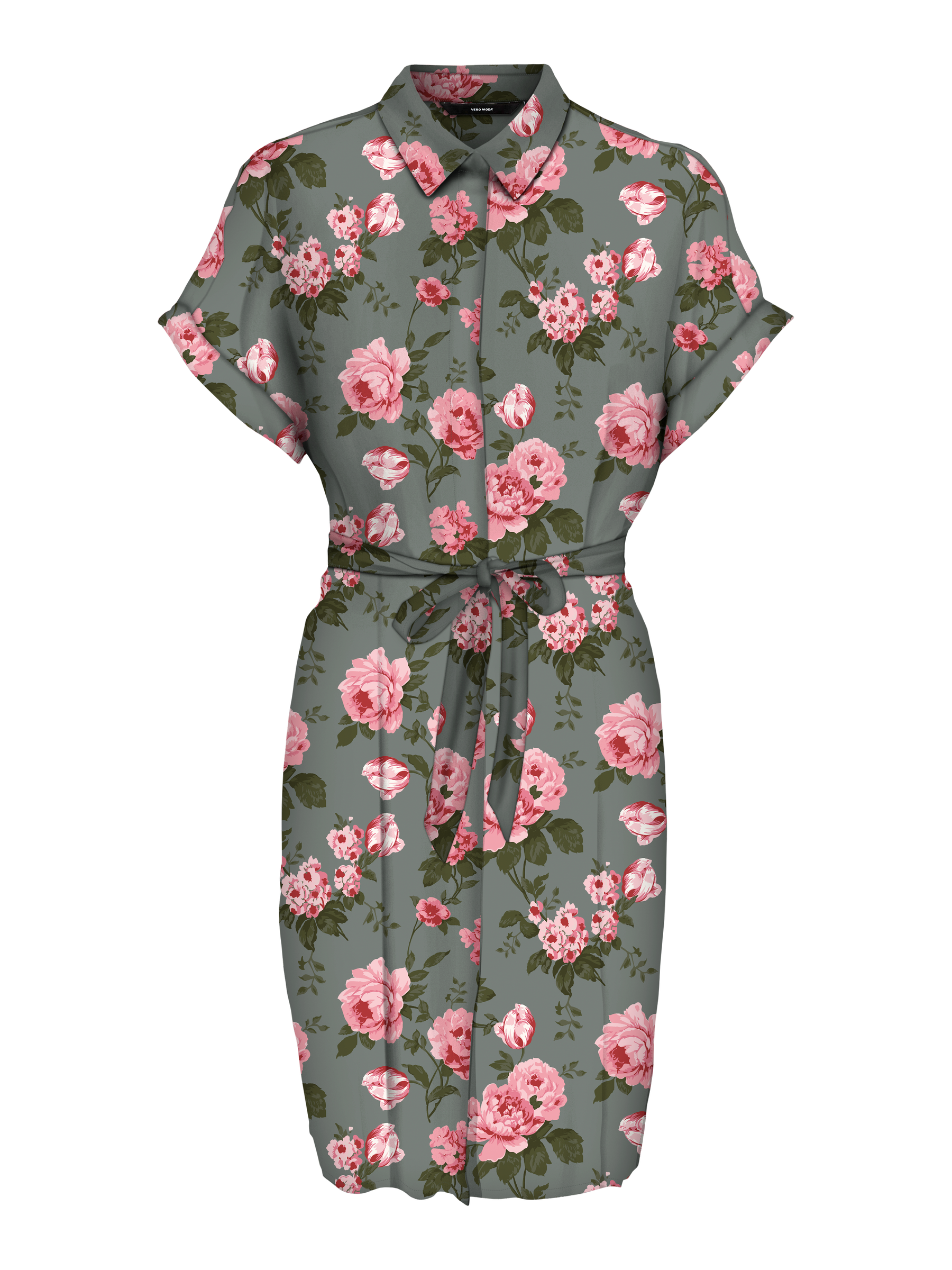 VERO MODA VMEASY joy shirt dress in birch zebra - Image 3