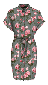 VERO MODA VMEASY joy shirt dress in birch zebra - Image 3
