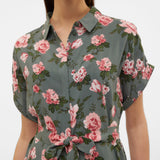VERO MODA VMEASY joy shirt dress in birch zebra - Image 6