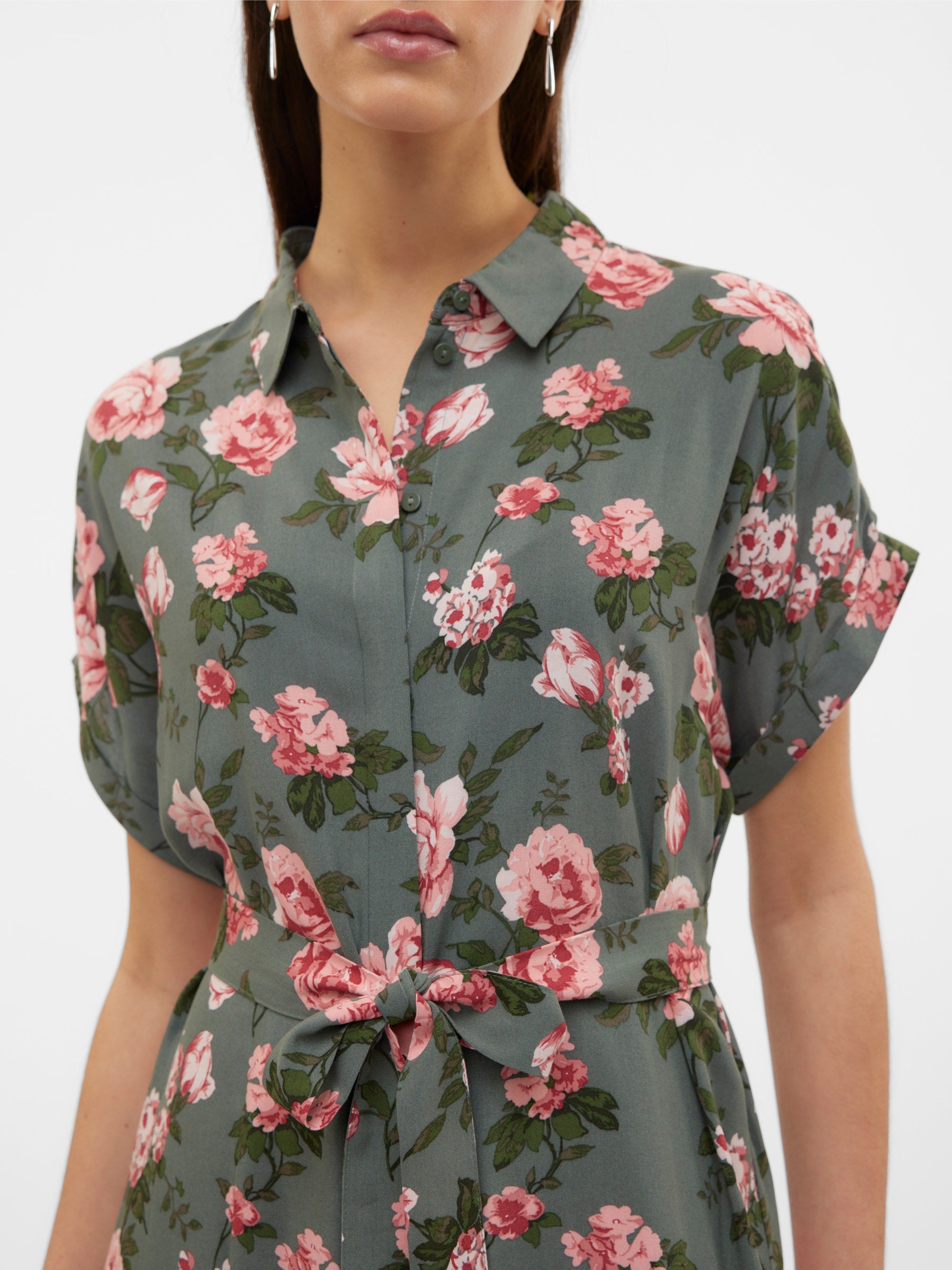 VERO MODA VMEASY joy shirt dress in birch zebra - Image 6