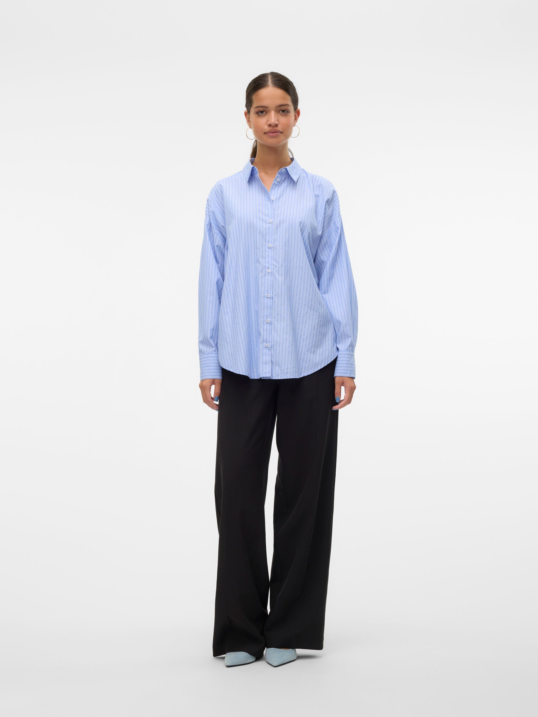 VERO MODA VMFANNI shirt in bright white - Image 4