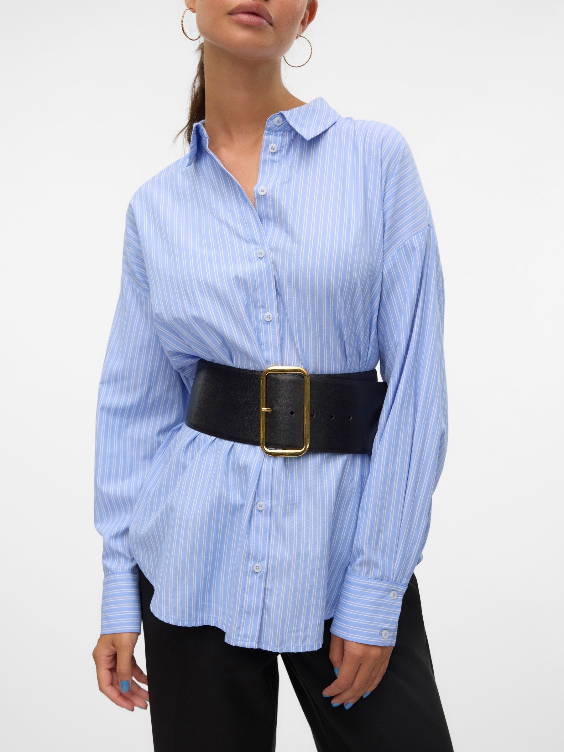 VERO MODA VMFANNI shirt in bright white - Image 5