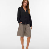 VERO MODA VMFASANA v-neck shirt in black - Image 1