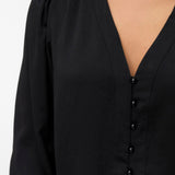 VERO MODA VMFASANA v-neck shirt in black - Image 5