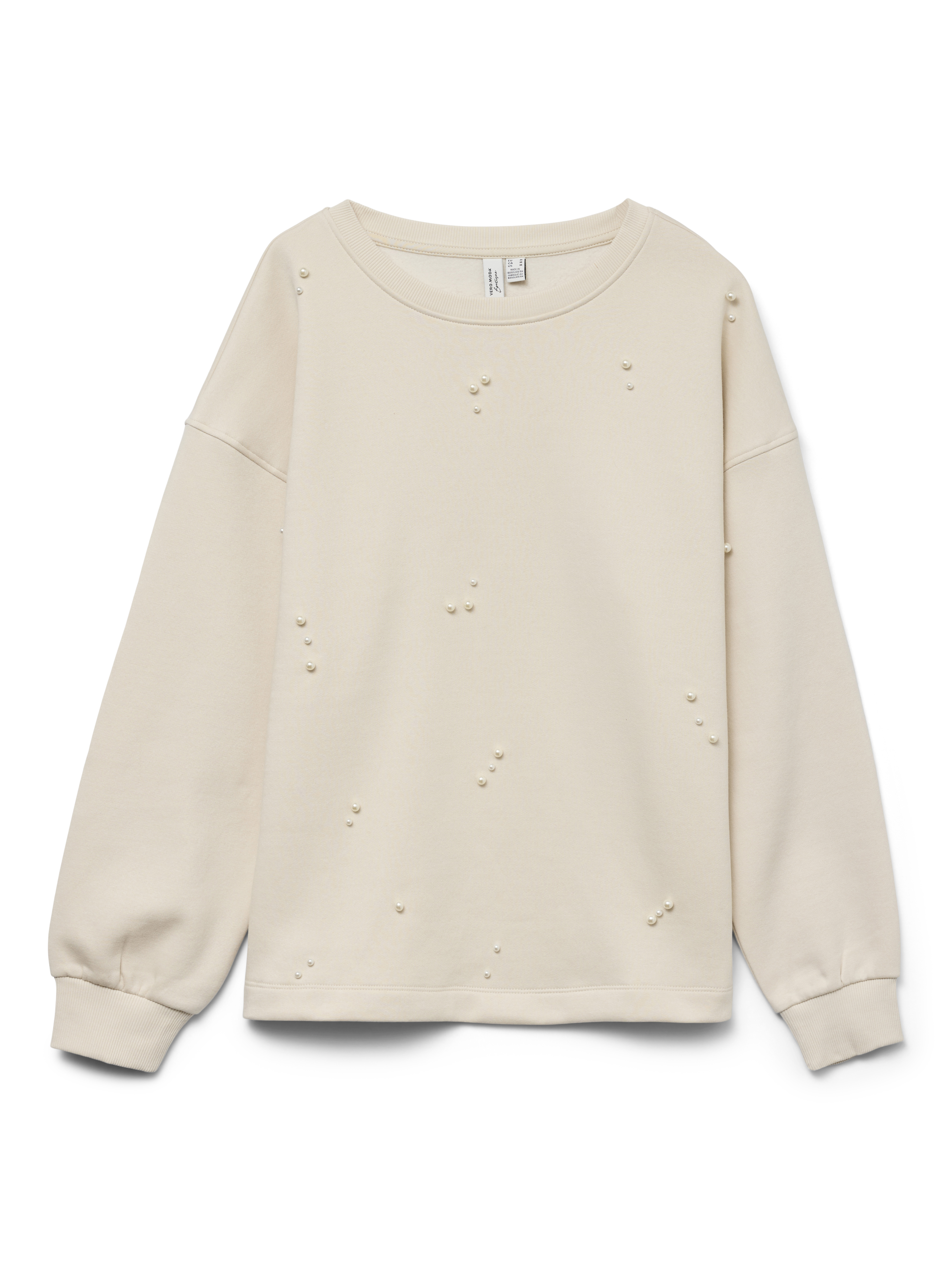VERO MODA VMFATILDA sweatshirt - mermaid tone-in-tone pearls