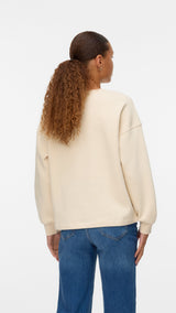 VERO MODA VMFATILDA sweatshirt - mermaid tone-in-tone pearls