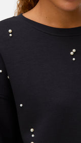 VERO MODA VMFATILDA sweatshirt - birch pearls
