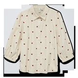 VERO MODA VMFEAT 3/4 shirt in birch - Image 3
