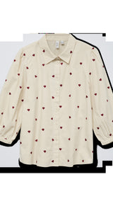 VERO MODA VMFEAT 3/4 shirt in birch - Image 3