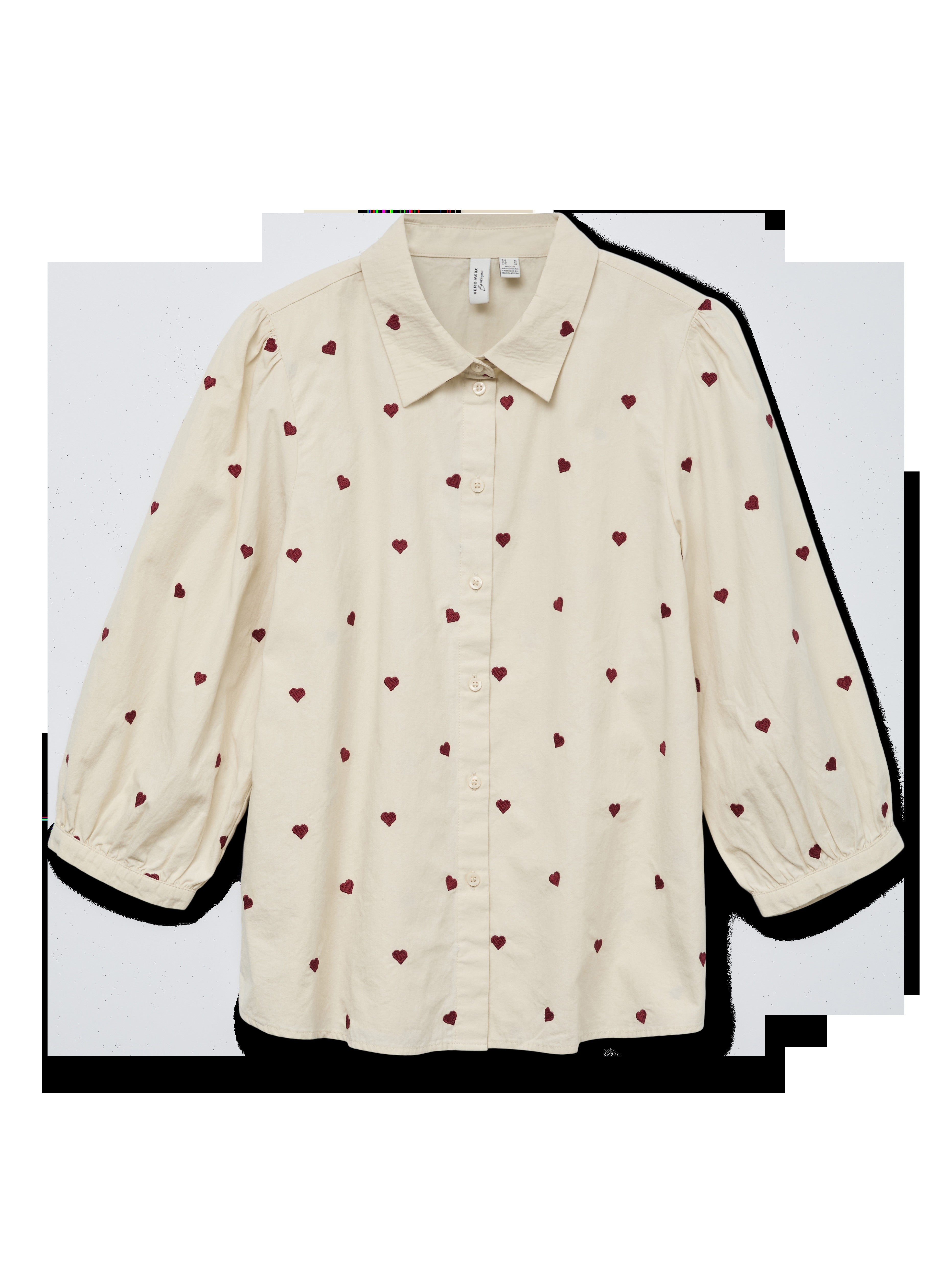 VERO MODA VMFEAT 3/4 shirt in birch - Image 3