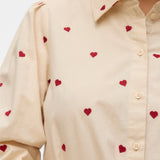 VERO MODA VMFEAT 3/4 shirt in birch - Image 6