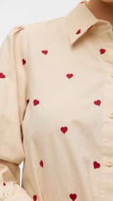 VERO MODA VMFEAT 3/4 shirt in birch - Image 6