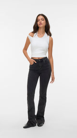 VERO MODA VMFLASH flared jeans in black - Image 1