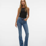 VERO MODA VMFLASH flared jeans in medium blue - Image 6