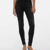 VERO MODA VMFLASH skinny jeans in black denim - Image 1