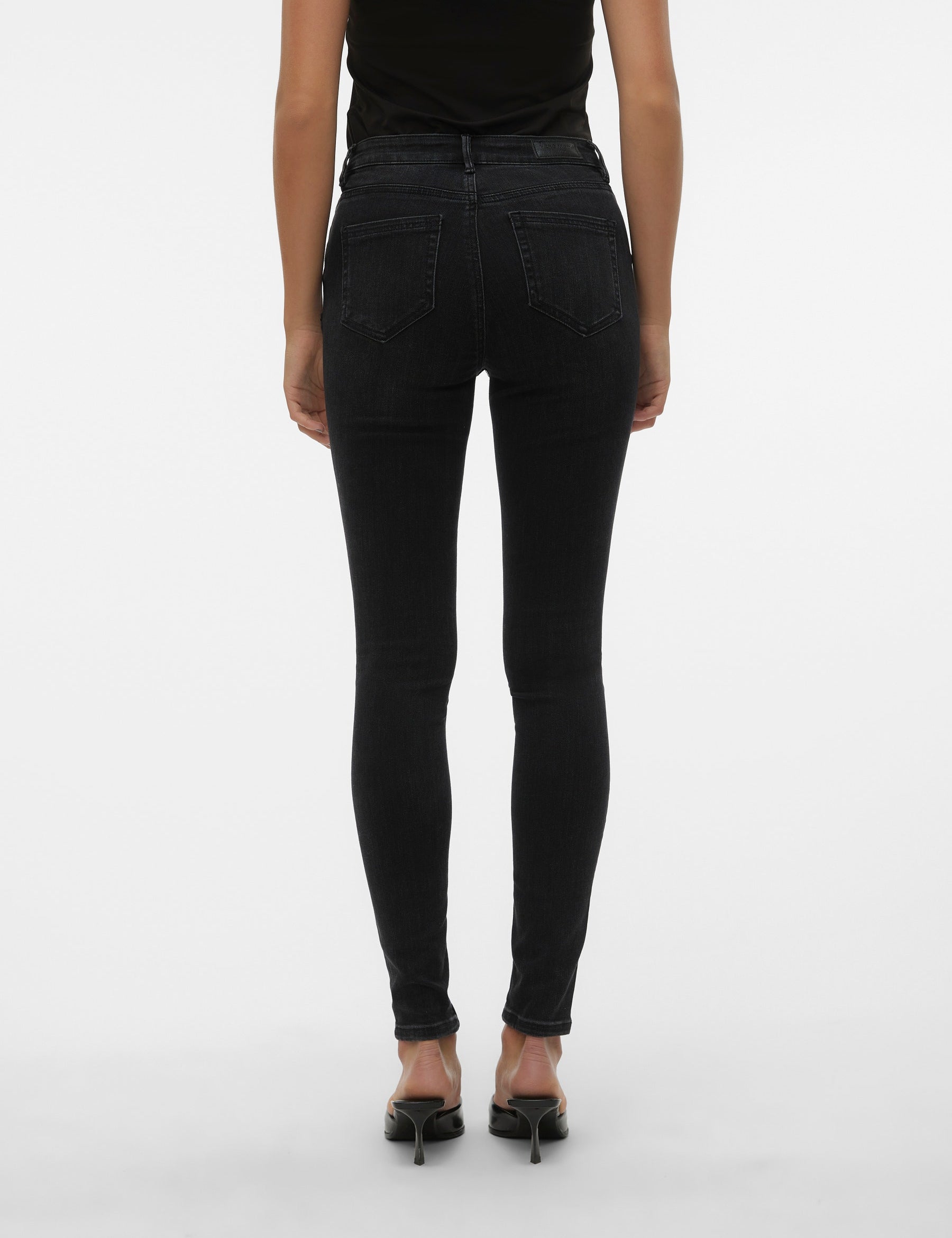 VERO MODA VMFLASH skinny jeans in black denim - Image 2
