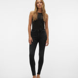 VERO MODA VMFLASH skinny jeans in black denim - Image 6