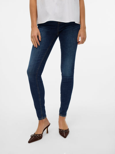 VERO MODA VMFLASH skinny jeans in dark blue denim - Image 1