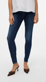 VERO MODA VMFLASH skinny jeans in dark blue denim - Image 1