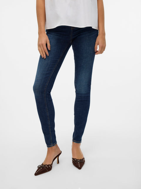 VERO MODA VMFLASH skinny jeans in dark blue denim