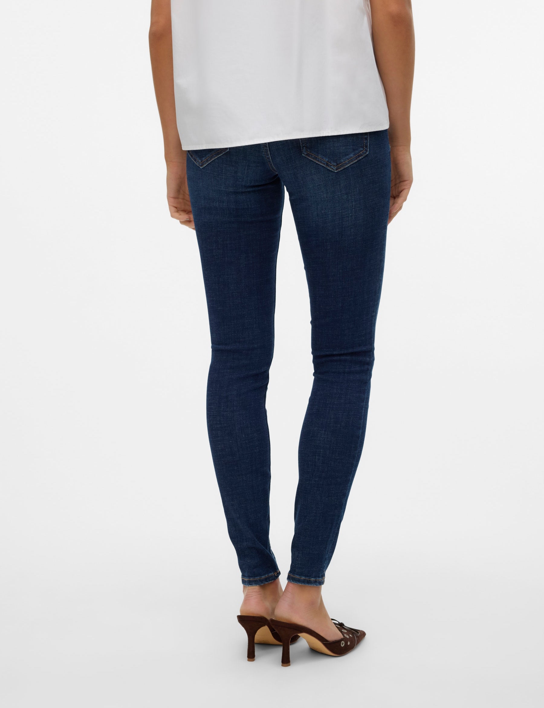 VERO MODA VMFLASH skinny jeans in dark blue denim - Image 2