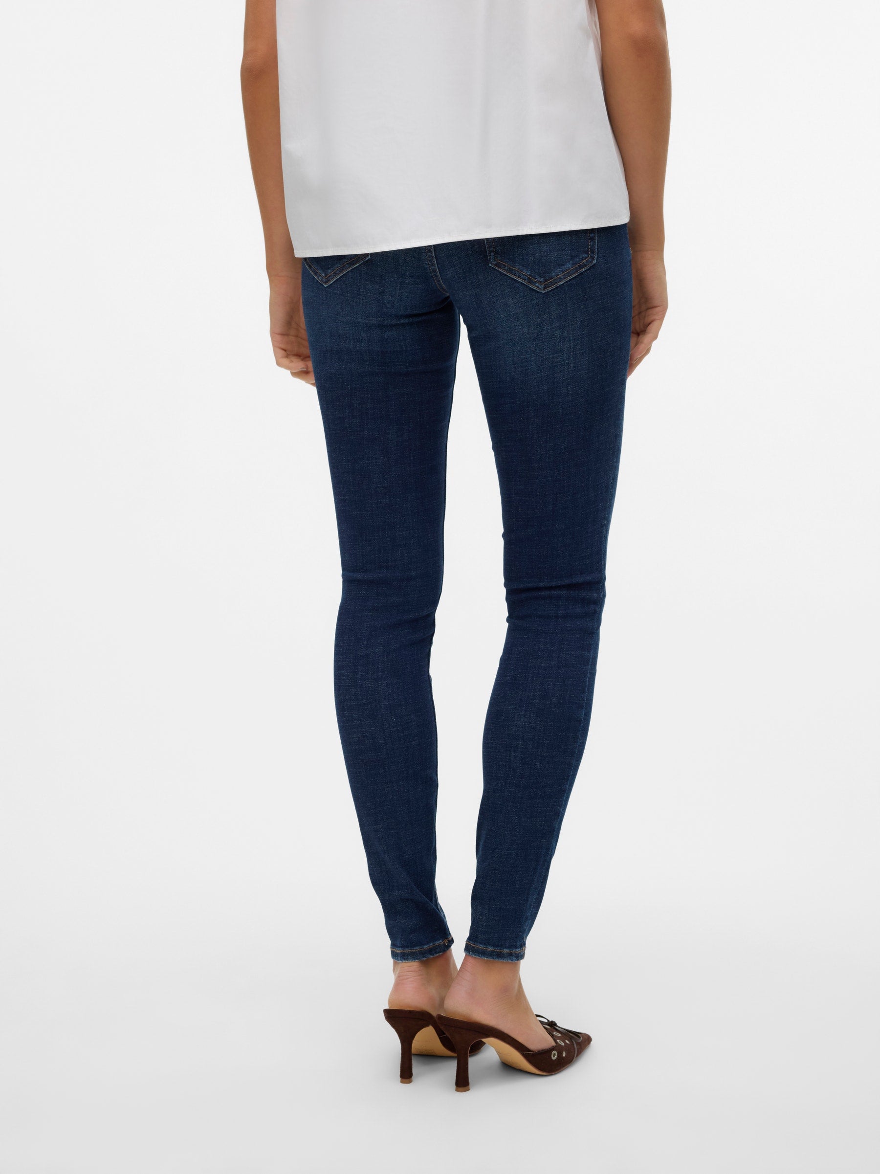 VERO MODA VMFLASH skinny jeans in dark blue denim - Image 2