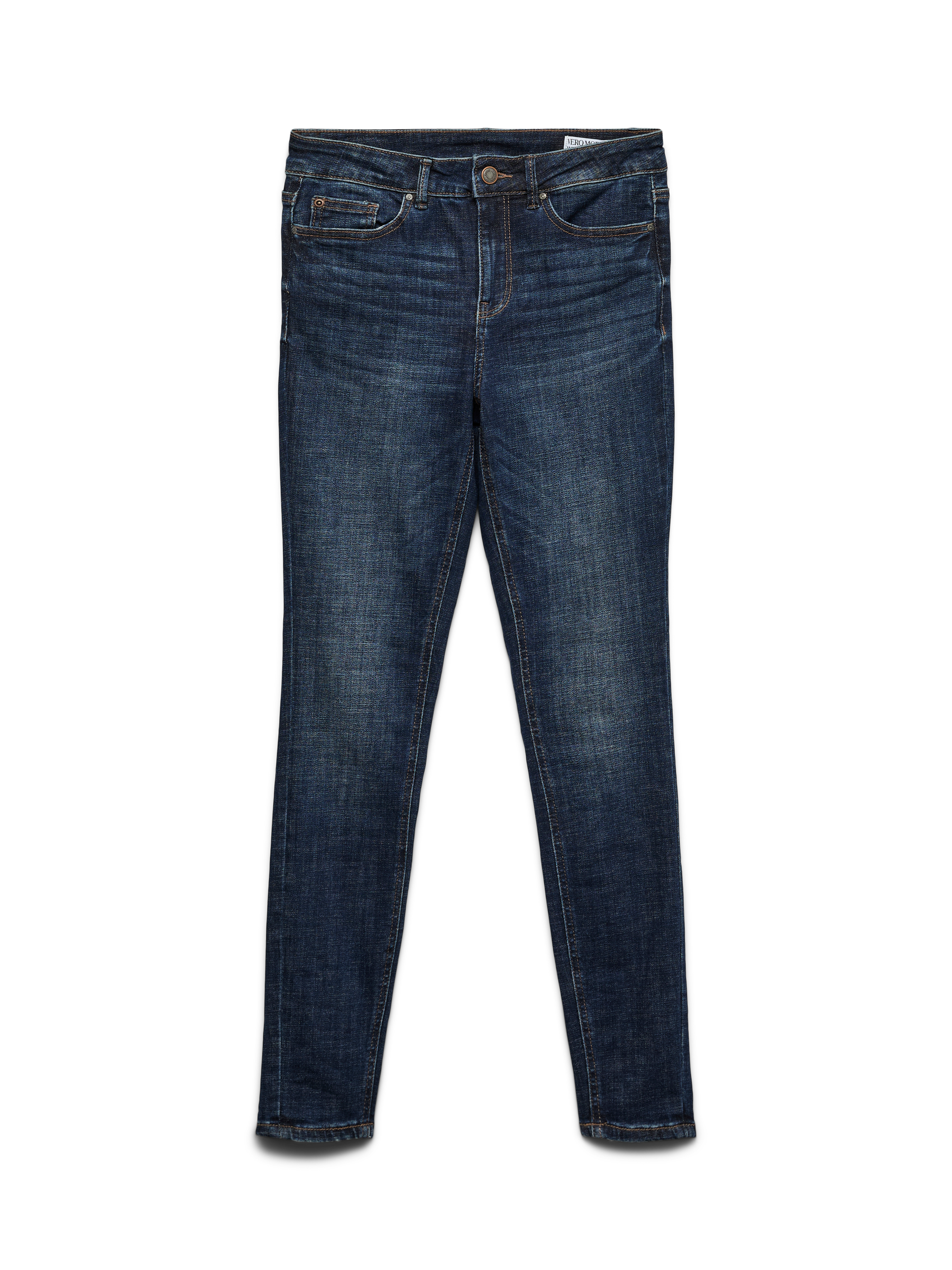 VERO MODA VMFLASH skinny jeans in dark blue denim - Image 3