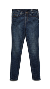 VERO MODA VMFLASH skinny jeans in dark blue denim - Image 3