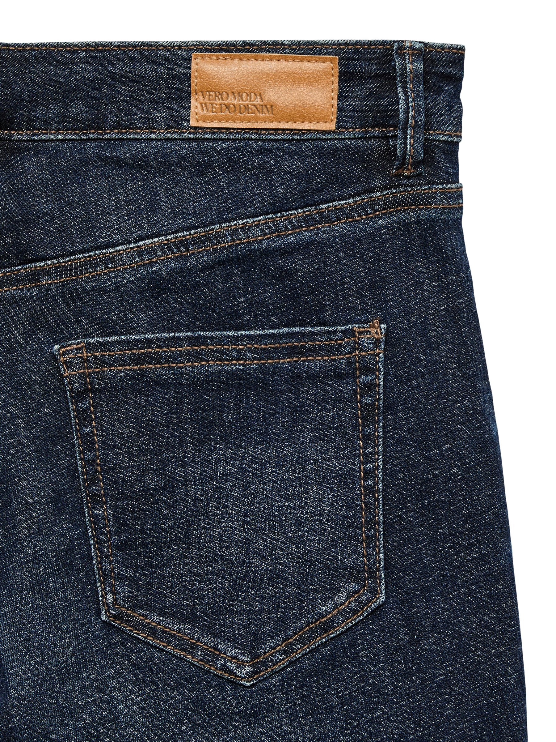 VERO MODA VMFLASH skinny jeans in dark blue denim - Image 4