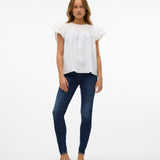VERO MODA VMFLASH skinny jeans in dark blue denim - Image 5