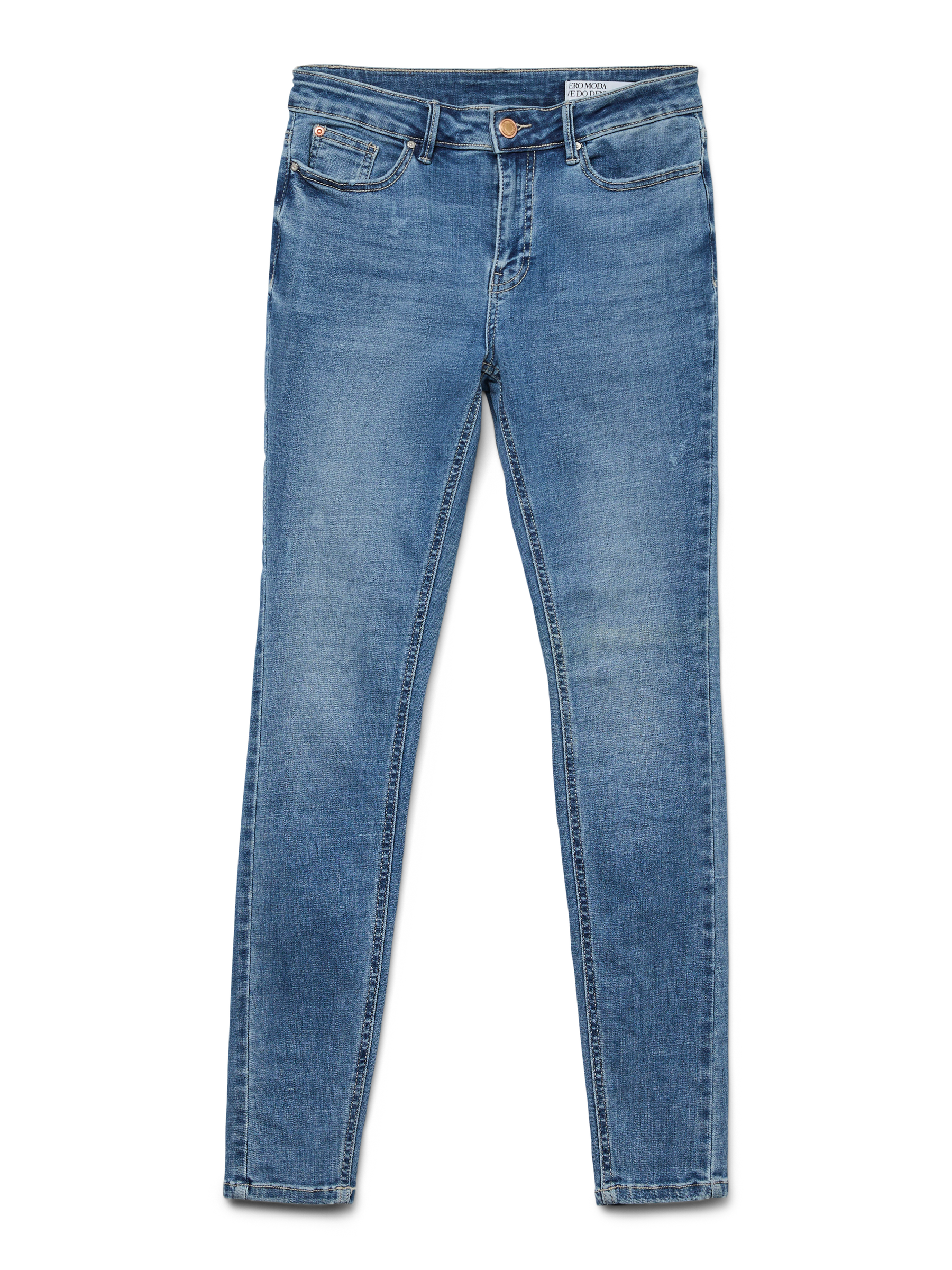 VERO MODA VMFLASH skinny jeans in medium blue denim - Image 3