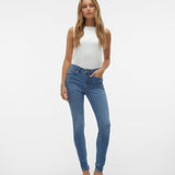 VERO MODA VMFLASH skinny jeans in medium blue denim - Image 5