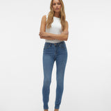 VERO MODA VMFLASH skinny jeans in medium blue denim - Image 6