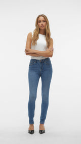 VERO MODA VMFLASH skinny jeans in medium blue denim - Image 6