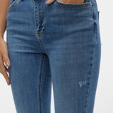 VERO MODA VMFLASH skinny jeans in medium blue denim - Image 7