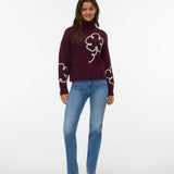 VERO MODA VMFLASH straight jeans in medium blue - Image 1