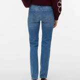VERO MODA VMFLASH straight jeans in medium blue - Image 2