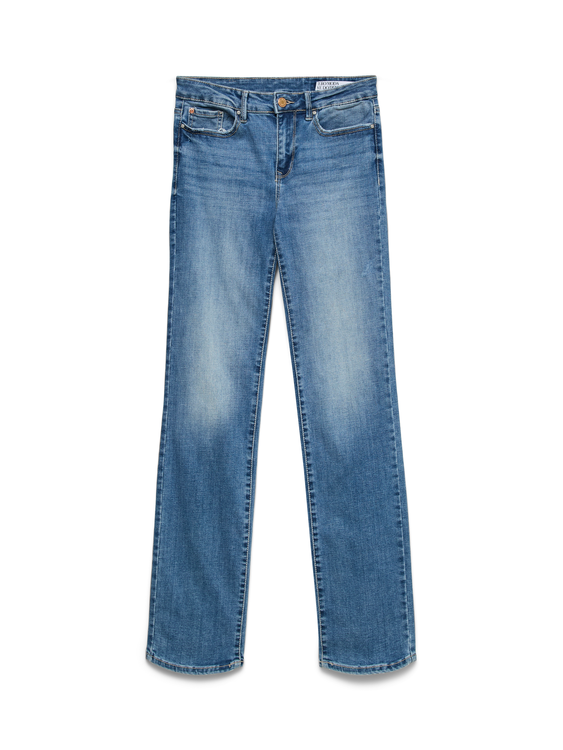 VERO MODA VMFLASH straight jeans in medium blue - Image 3