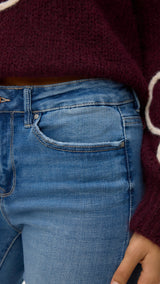 VERO MODA VMFLASH straight jeans in medium blue - Image 7