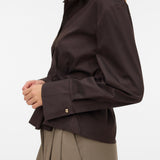 VERO MODA VMFRIBA cuff top - chocolate torte