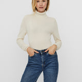 VERO MODA VMGLORY rollneck blouse - birch