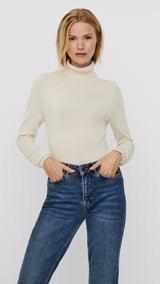 VERO MODA VMGLORY rollneck blouse - birch