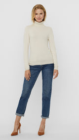 VERO MODA VMGLORY rollneck blouse - birch