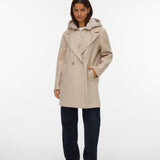VERO MODA VMGRACE coat boo in oatmeal melange - Image 1